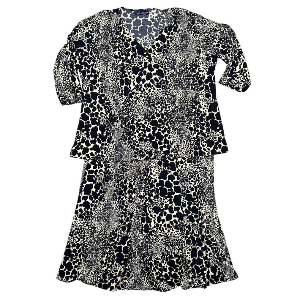 Black and White Printed Women’s Skirt